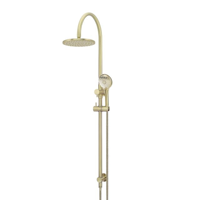 Meir Gooseneck Shower Set with 200mm Rose, Three-Function Hand Shower Tiger Bronze
