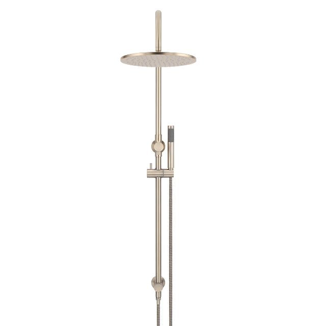 Meir Gooseneck Shower Set with 300mm rose, Single-Function Hand Shower Champagne