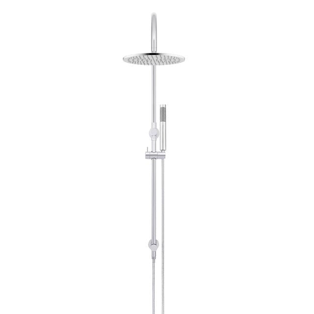 Meir Gooseneck Shower Set with 300mm rose, Single-Function Hand Shower Chrome