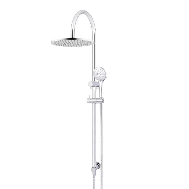 Meir Gooseneck Shower Set with 300mm rose, Three-Function Hand Shower Chrome