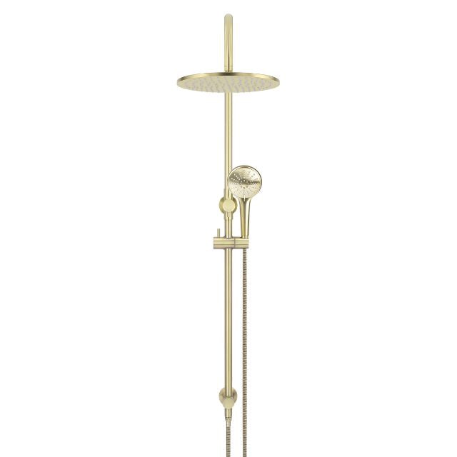 Meir Gooseneck Shower Set with 300mm rose, Three-Function Hand Shower Tiger Bronze