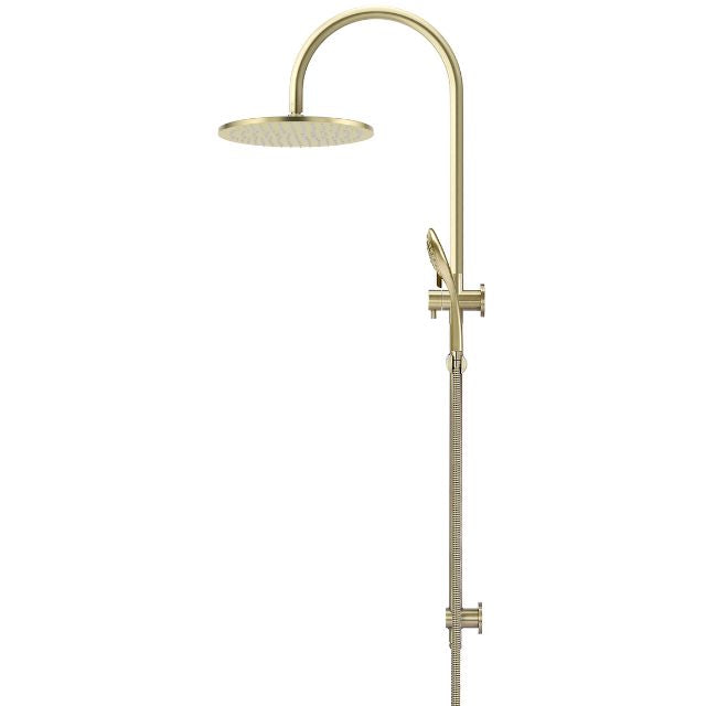 Meir Gooseneck Shower Set with 300mm rose, Three-Function Hand Shower Tiger Bronze