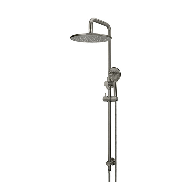 Meir Round Combination Shower Rail 300mm, 3 Function Hand Shower Shadow
