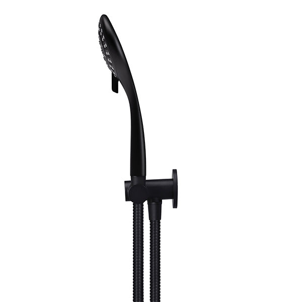 Meir Round 3 Function Hand Shower on Swivel Bracket Matte Black