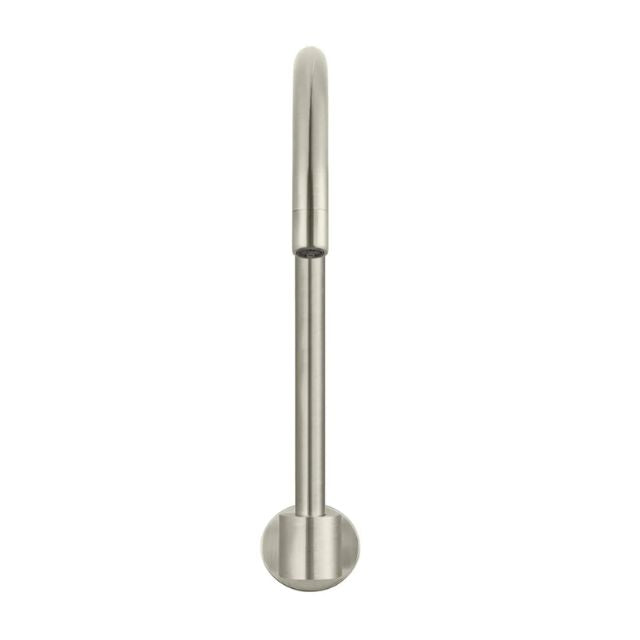 Meir Round High-Rise Swivel Wall Spout Brushed Nickel