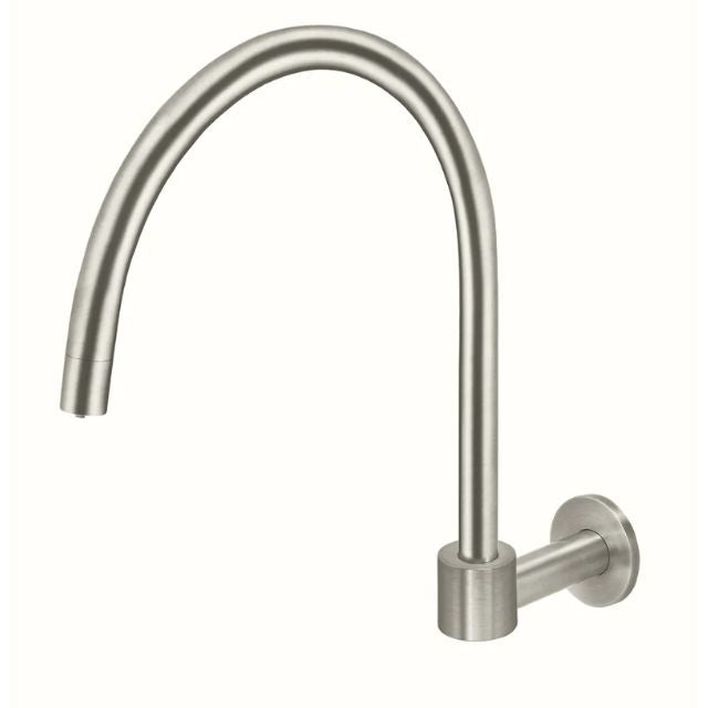 Meir Round High-Rise Swivel Wall Spout Brushed Nickel