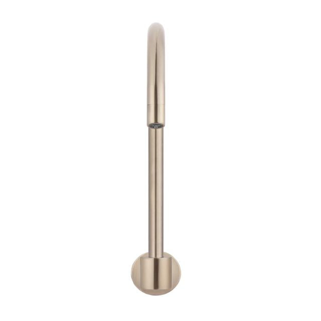 Meir Round High-Rise Swivel Wall Spout Champagne