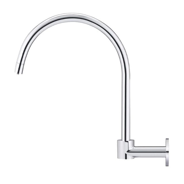 Meir Round High-Rise Swivel Wall Spout Chrome