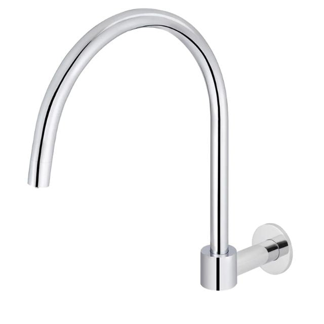 Meir Round High-Rise Swivel Wall Spout Chrome