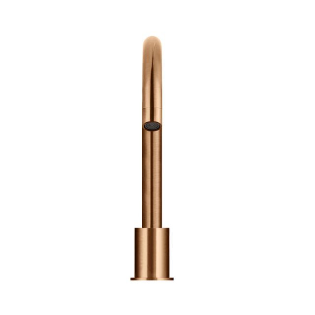 Meir Round Hob Mounted Swivel Spout Lustre Bronze