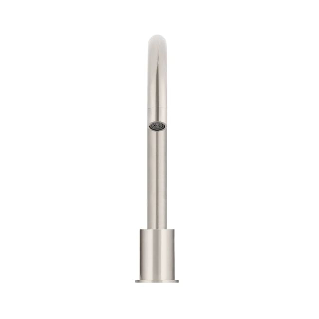 Meir Round Hob Mounted Swivel Spout Brushed Nickel