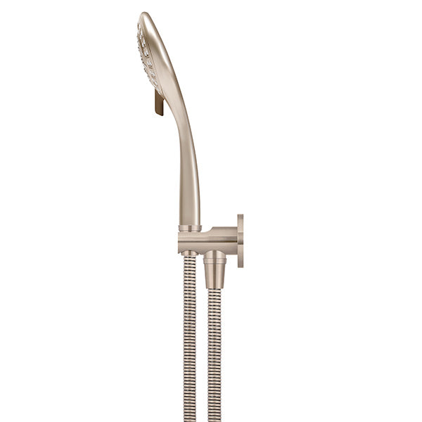 Meir Round 3 Function Hand Shower on Fixed Bracket Champagne