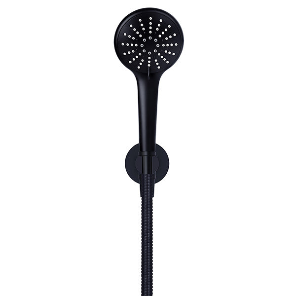 Meir Round 3 Function Hand Shower on Fixed Bracket Matte Black