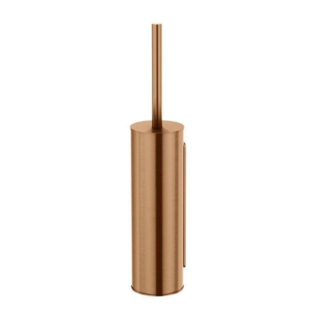Meir Round Toilet Brush and Holder Lustre Bronze