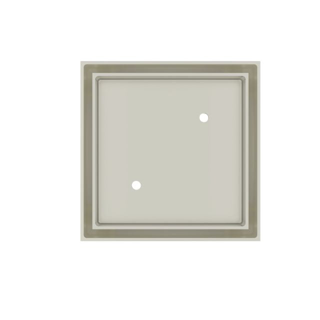 Meir Shower Waste with Tile Insert Brushed Nickel