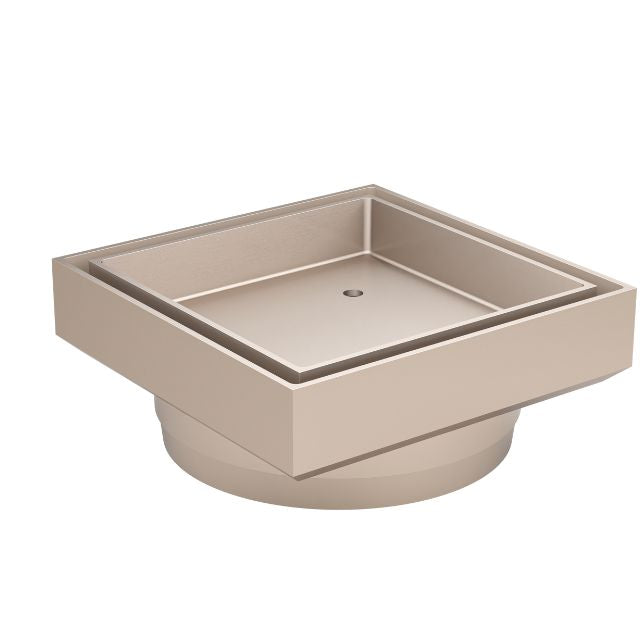Meir Shower Waste With Tile Insert - Champagne
