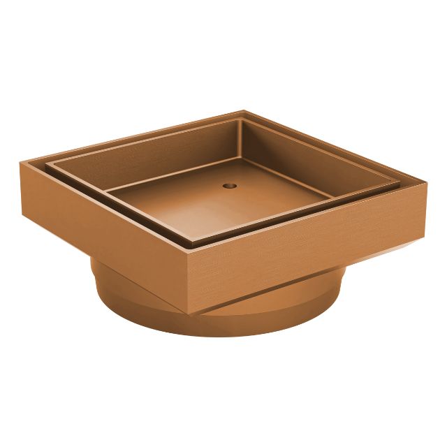 Meir Shower Waste with Tile Insert Lustre Bronze