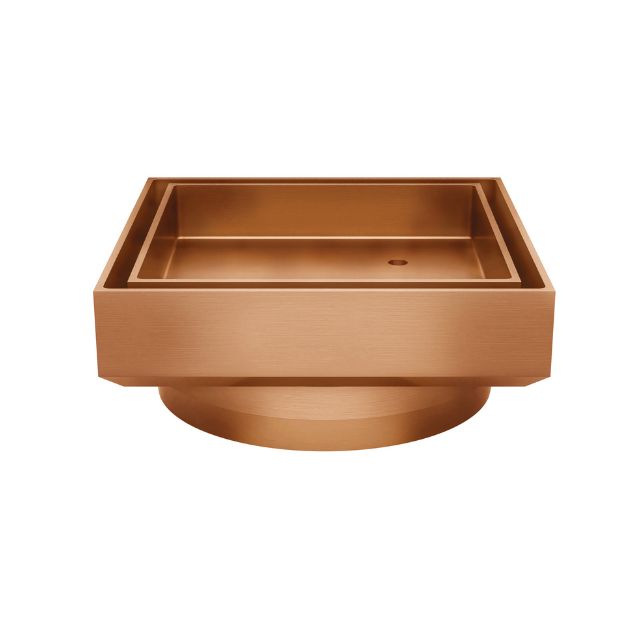 Meir Shower Waste with Tile Insert Lustre Bronze