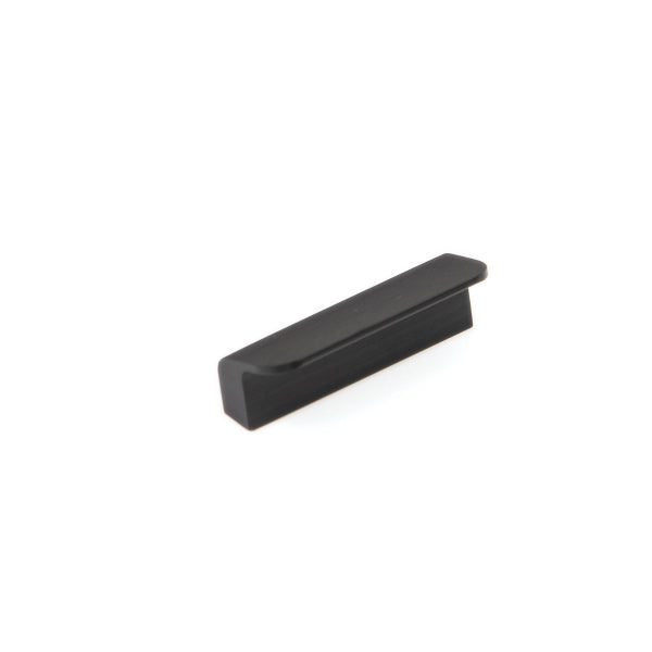 Momo Handles Flapp Pull Handle Brushed Black | The Blue Space