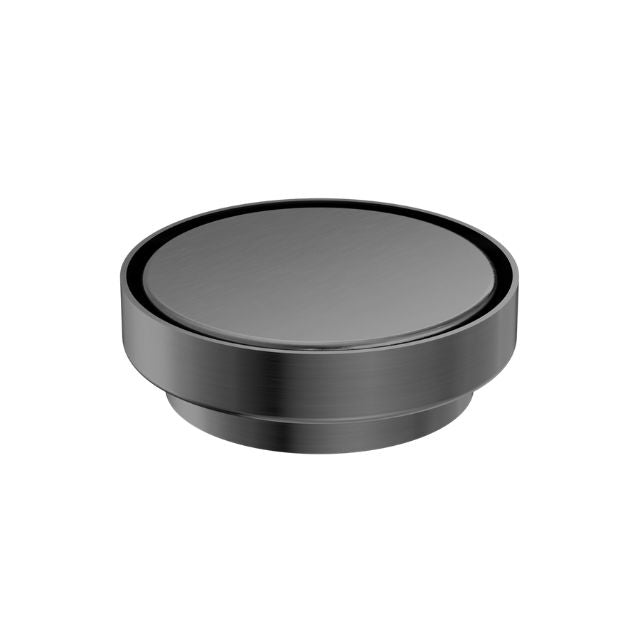 Nero 130mm Round Tile Insert Floor Waste 100mm Outlet Gun Metal