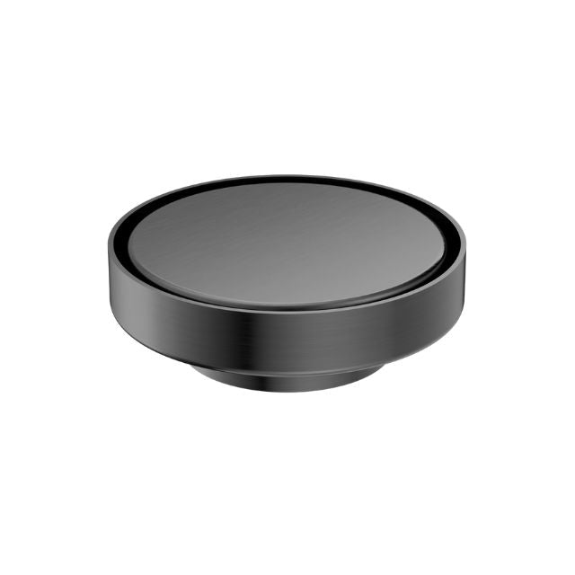 Nero 130mm Round Tile Insert Floor Waste 80mm Outlet Gun Metal