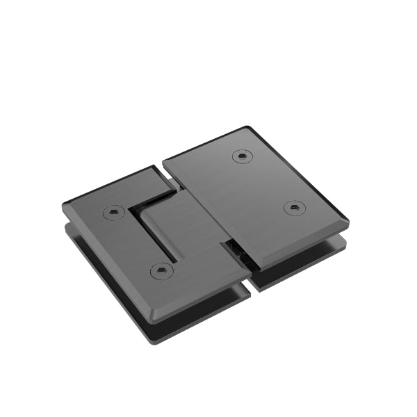 Nero 180 Degree Glass to Glass Shower Hinge Gunmetal