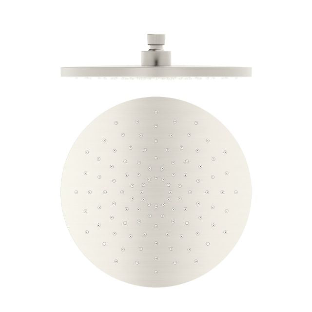 Nero 250mm ABS Round Shower Head Brushed Nickel