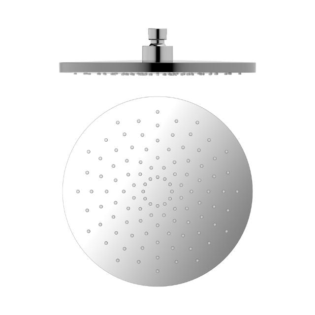 Nero 250mm ABS Round Shower Head Chrome