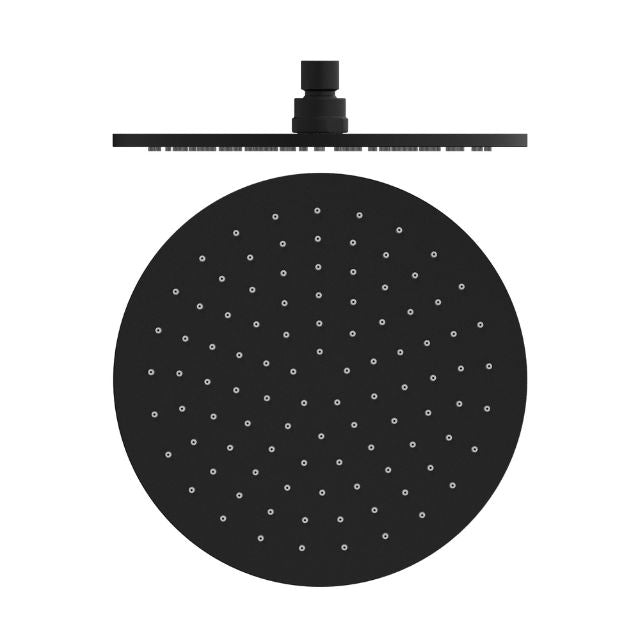 Nero 250mm Round Shower Head Matte Black