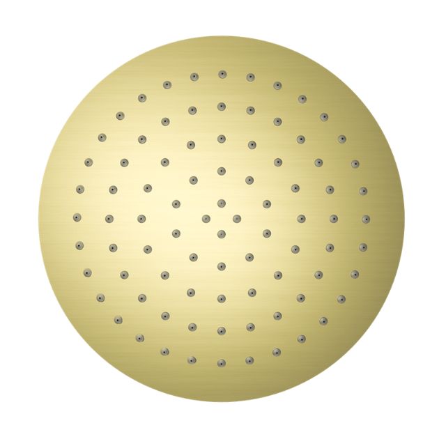 Nero 250mm Round Stainless Steel Shower Head Brushed Gold