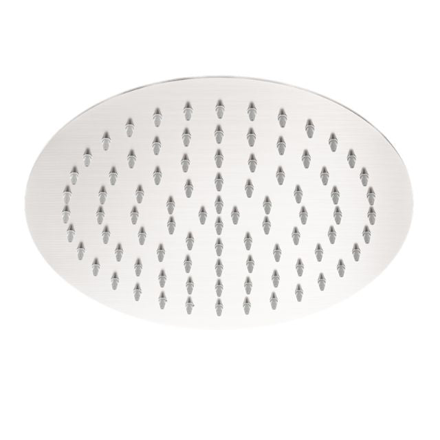 Nero 250mm Round Stainless Steel Shower Head Brushed Nickel