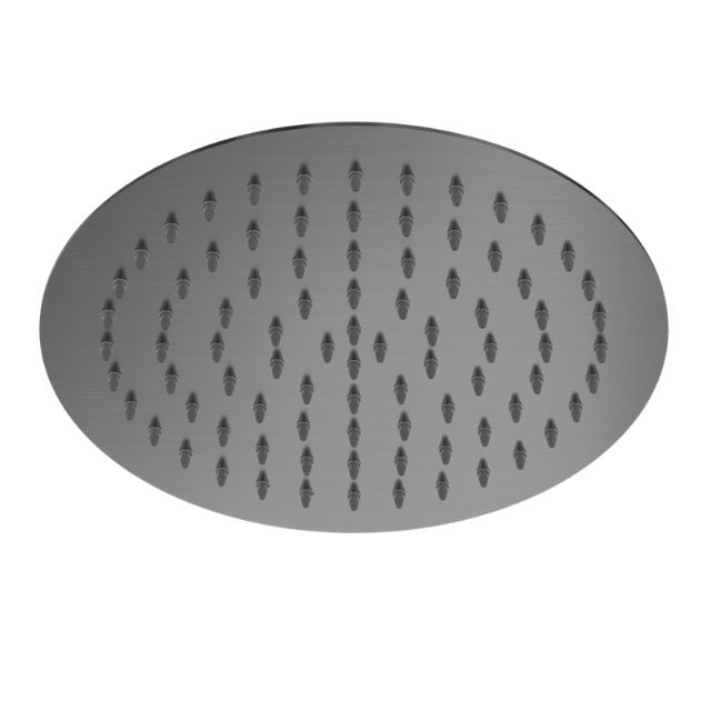 Nero 250mm Round Stainless Steel Shower Head Gun Metal