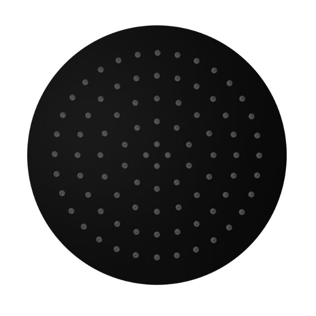 Nero 250mm Round Stainless Steel Shower Head Matte Black