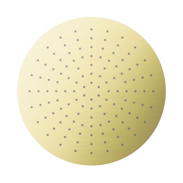 Nero 300mm Round Shower Head Brushed Gold