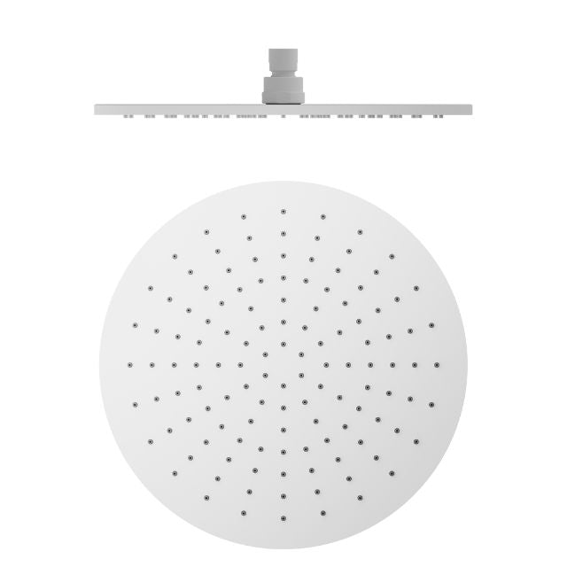 Nero 300mm Round Shower Head Matte White
