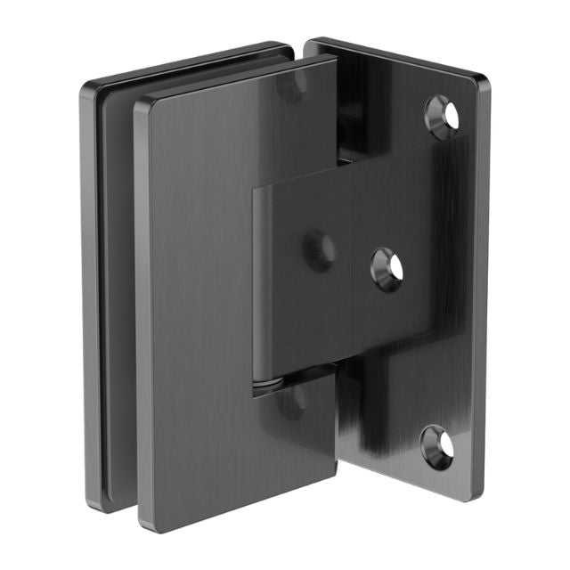 Nero 90 Degree Glass to Wall Shower Hinge 10mm Glass Gun Metal