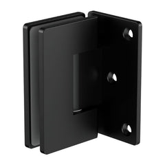 Nero 90 Degree Glass to Wall Shower Hinge 10mm Glass Matte Black