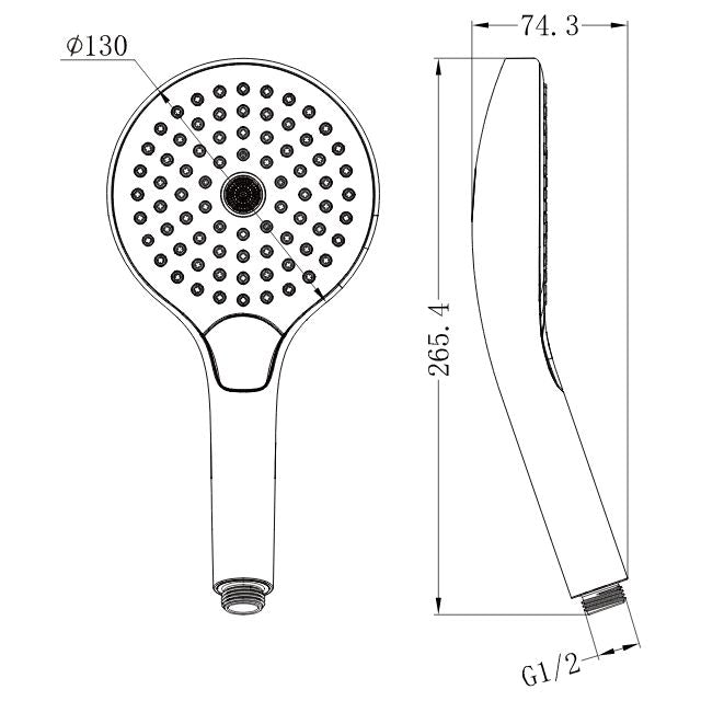 Nero Air Hand Shower II Brushed Gold