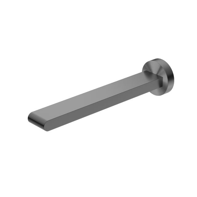 Nero Bianca Fixed Basin/Bath Spout Only 240mm Gun Metal