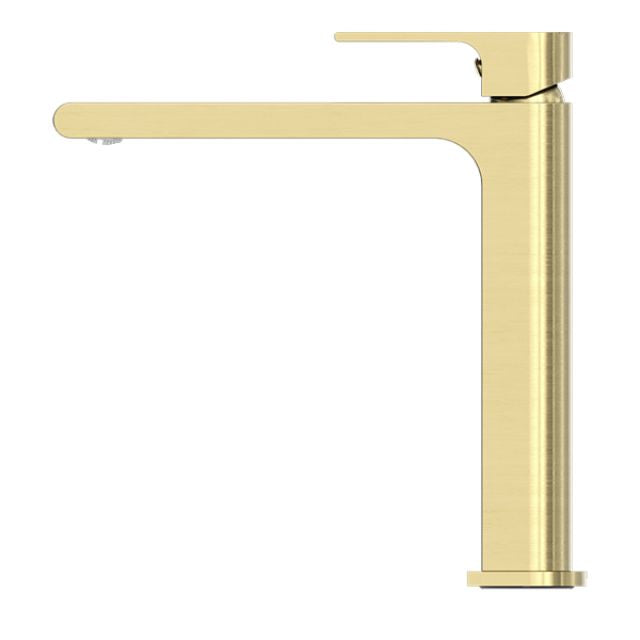 Nero Bianca Mid Tall Basin Mixer Brushed Gold