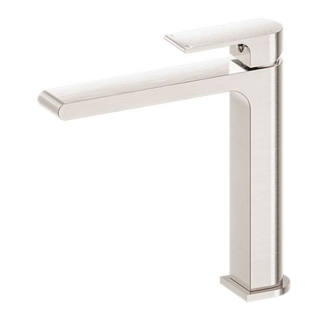Nero Bianca Mid Tall Basin Mixer Brushed Nickel