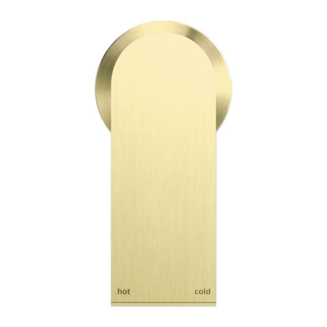 Nero Bianca Shower Mixer 60mm Plate Brushed Gold