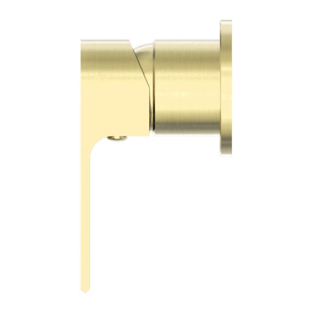 Nero Bianca Shower Mixer 60mm Plate Brushed Gold