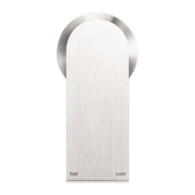 Nero Bianca Shower Mixer 60mm Plate Brushed Nickel