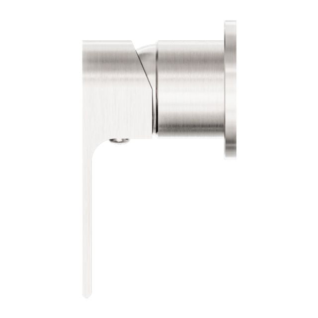 Nero Bianca Shower Mixer 60mm Plate Brushed Nickel