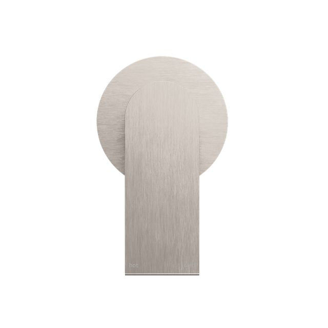 Nero Bianca Shower Mixer 80mm Plate Brushed Nickel