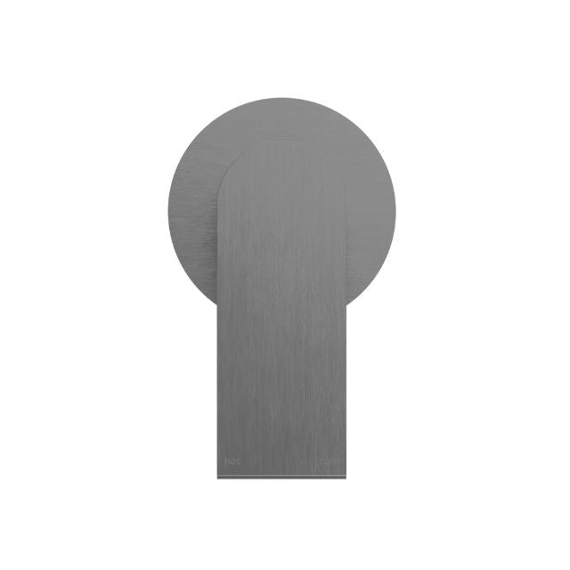 Nero Bianca Shower Mixer 80mm Plate Gun Metal
