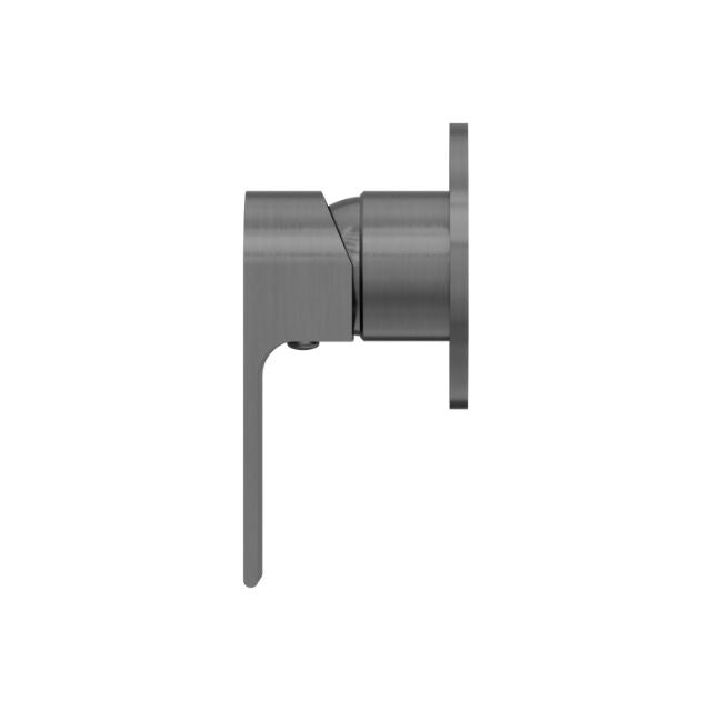 Nero Bianca Shower Mixer 80mm Plate Gun Metal
