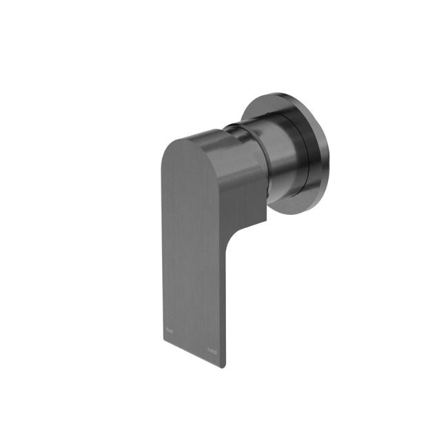 Nero Bianca Shower Mixer 80mm Plate Gun Metal