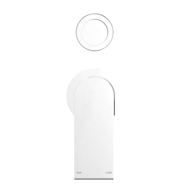 Nero Bianca Shower Mixer With Diverter Separate Back Plate Chrome